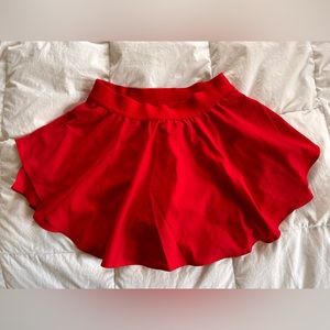 Red Tennis Skirt